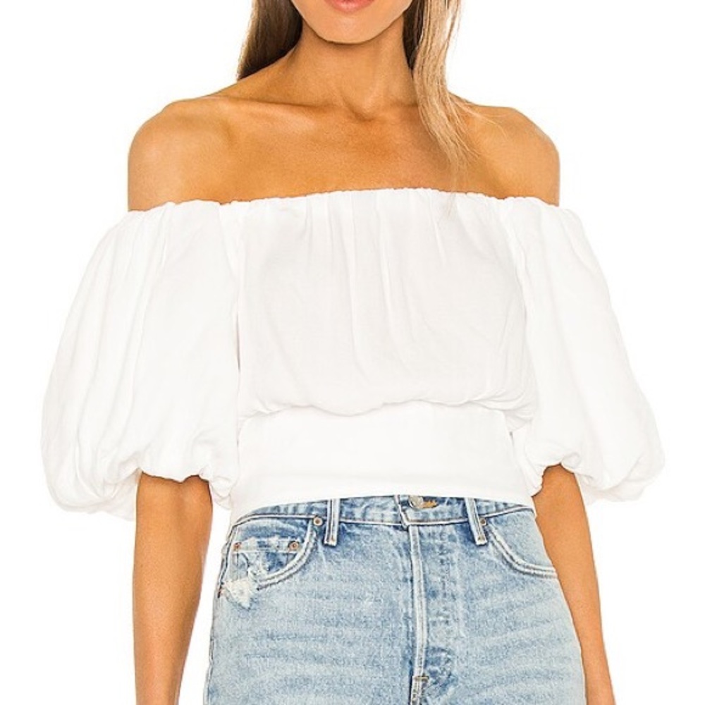REVOLVE - Off-Shoulder White Top